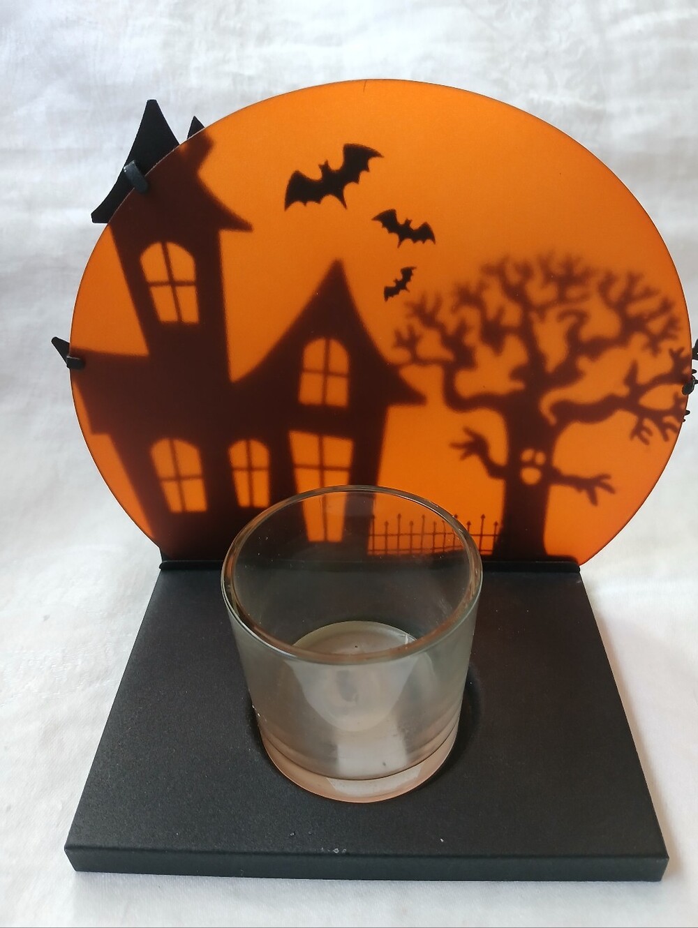 PartyLite Halloween Luminary Black Metal Votive Holder - Picture 4 of 11